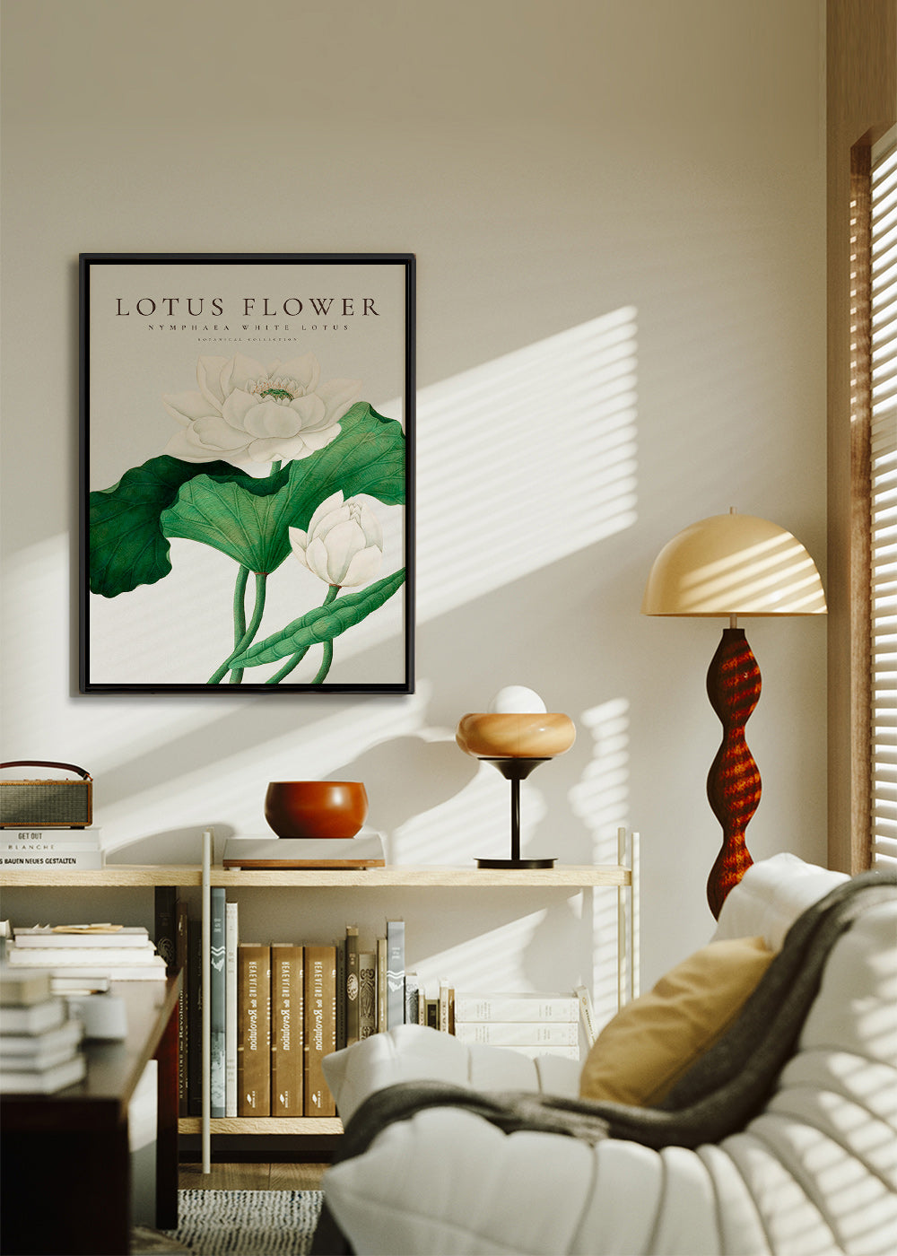 Botanical print White Lotus study