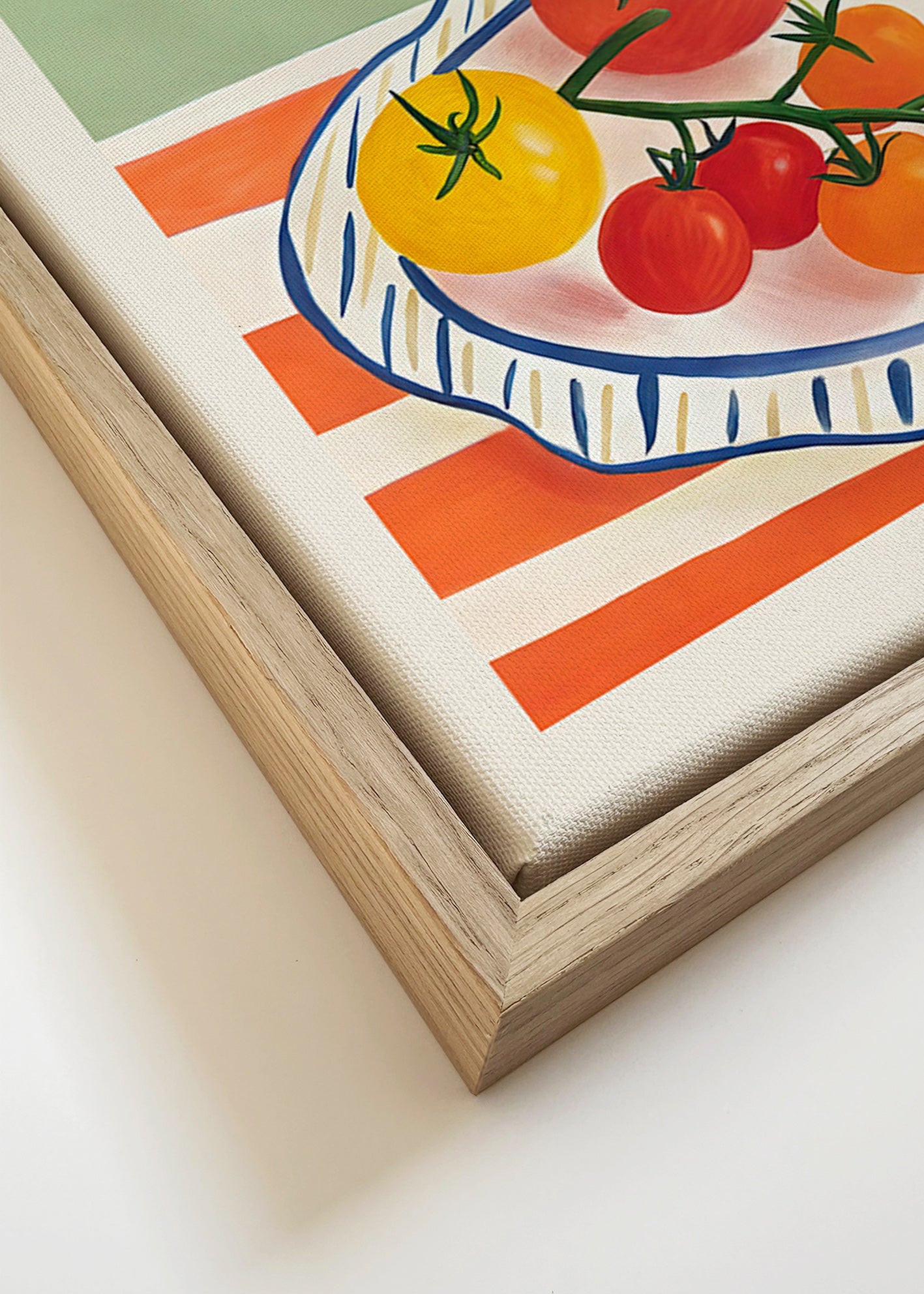 Kitchen art: tomatoes still life illustration