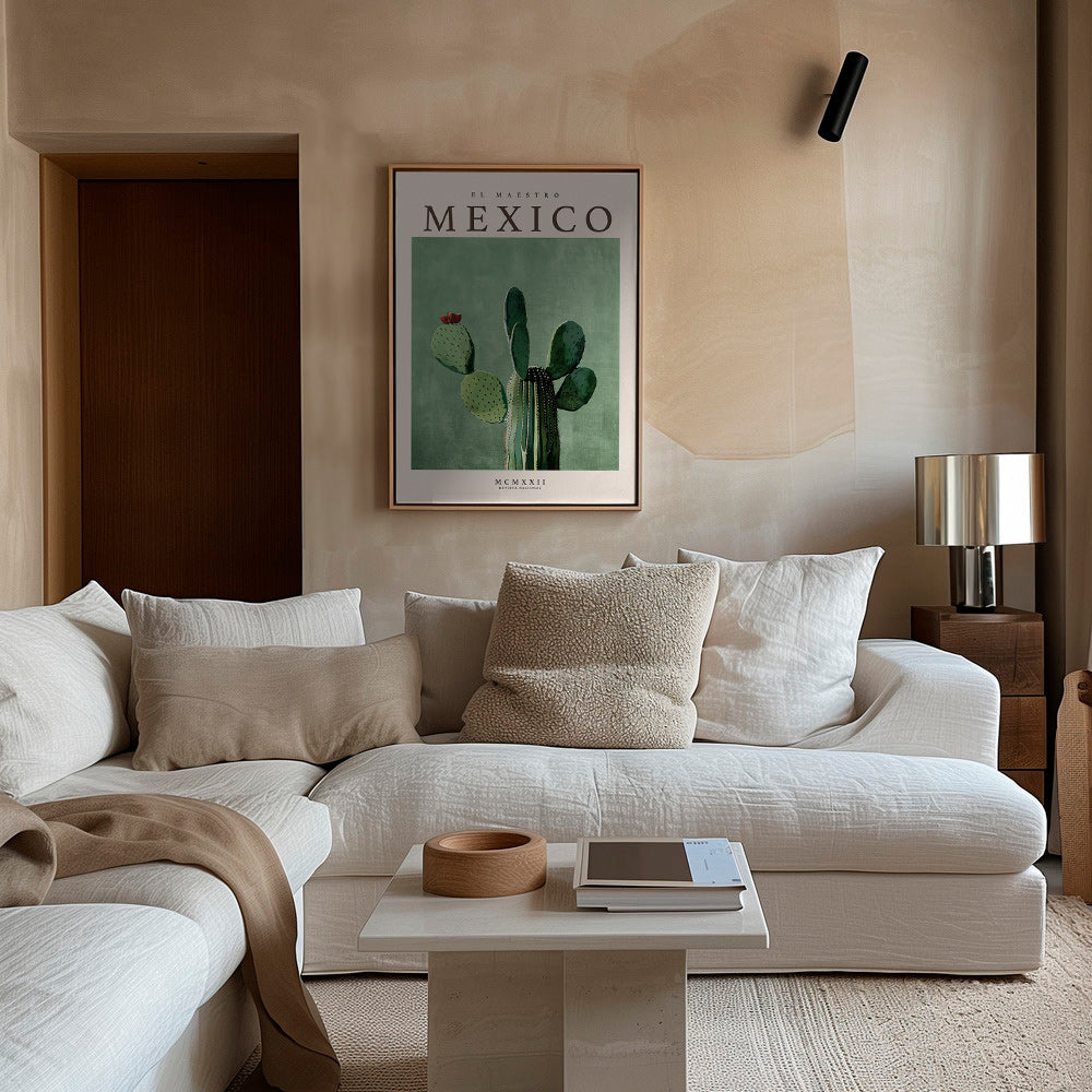 Botanical print Mexico cactus artwork