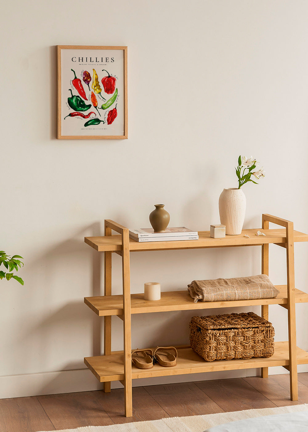 Kitchen art Chillies watercolor peppers