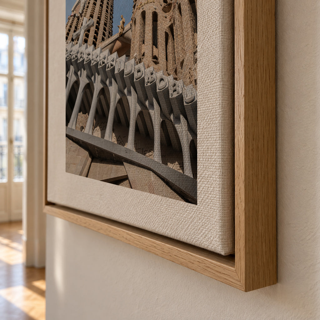 Sagrada Facade - Framed canvas detail