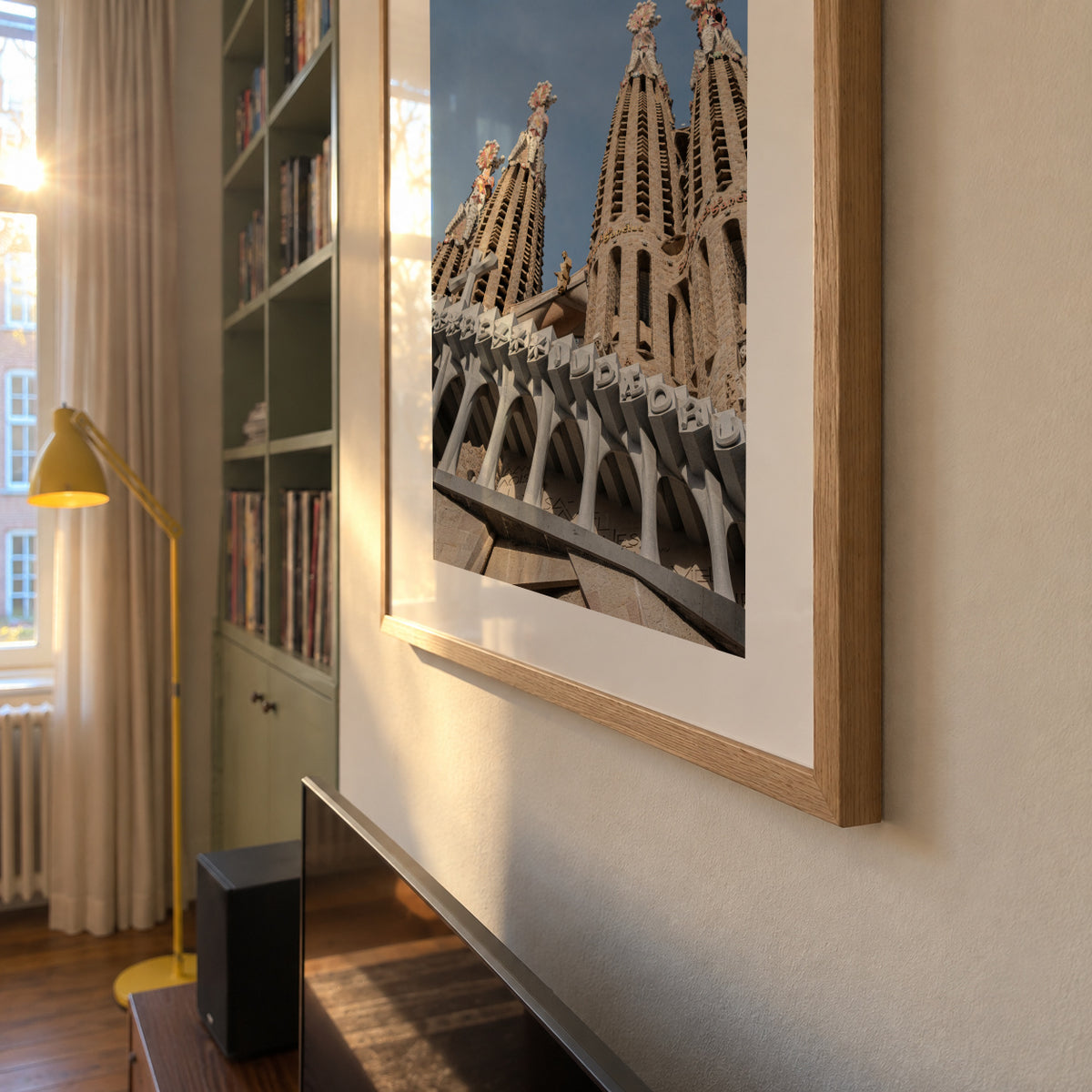 Sagrada Facade - Framed poster detail