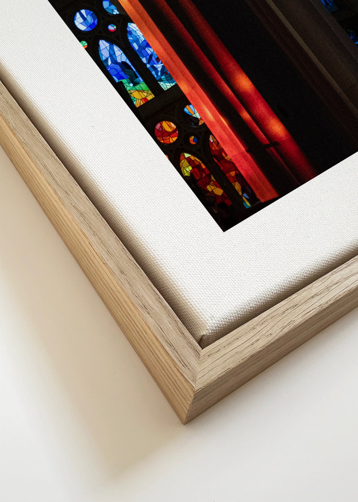 Cathedral Lights - Framed canvas detail