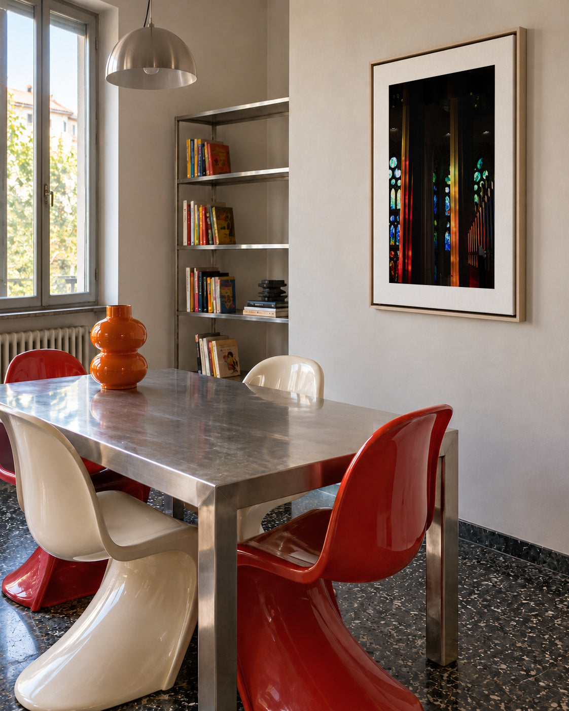 Cathedral Lights - Framed canvas in an interior