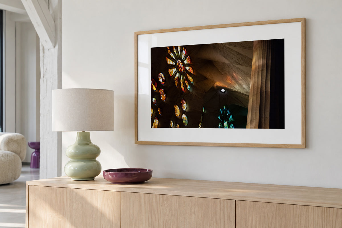 Sacred Geometry - Framed poster in an interior