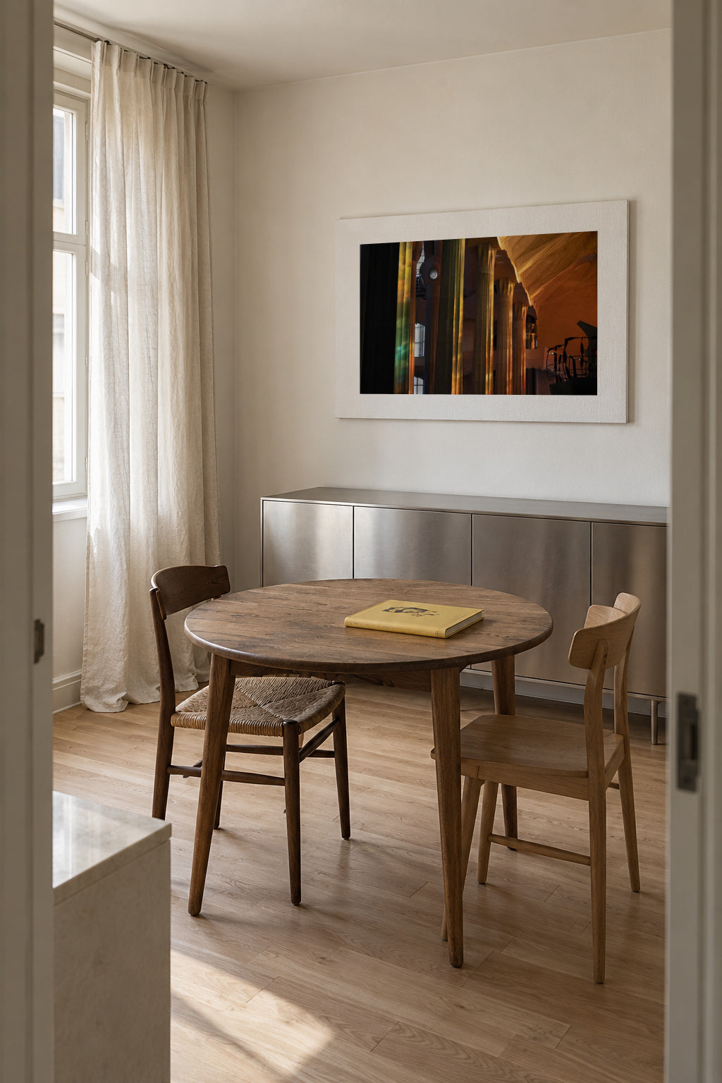 Golden Nave - Unframed canvas in an interior