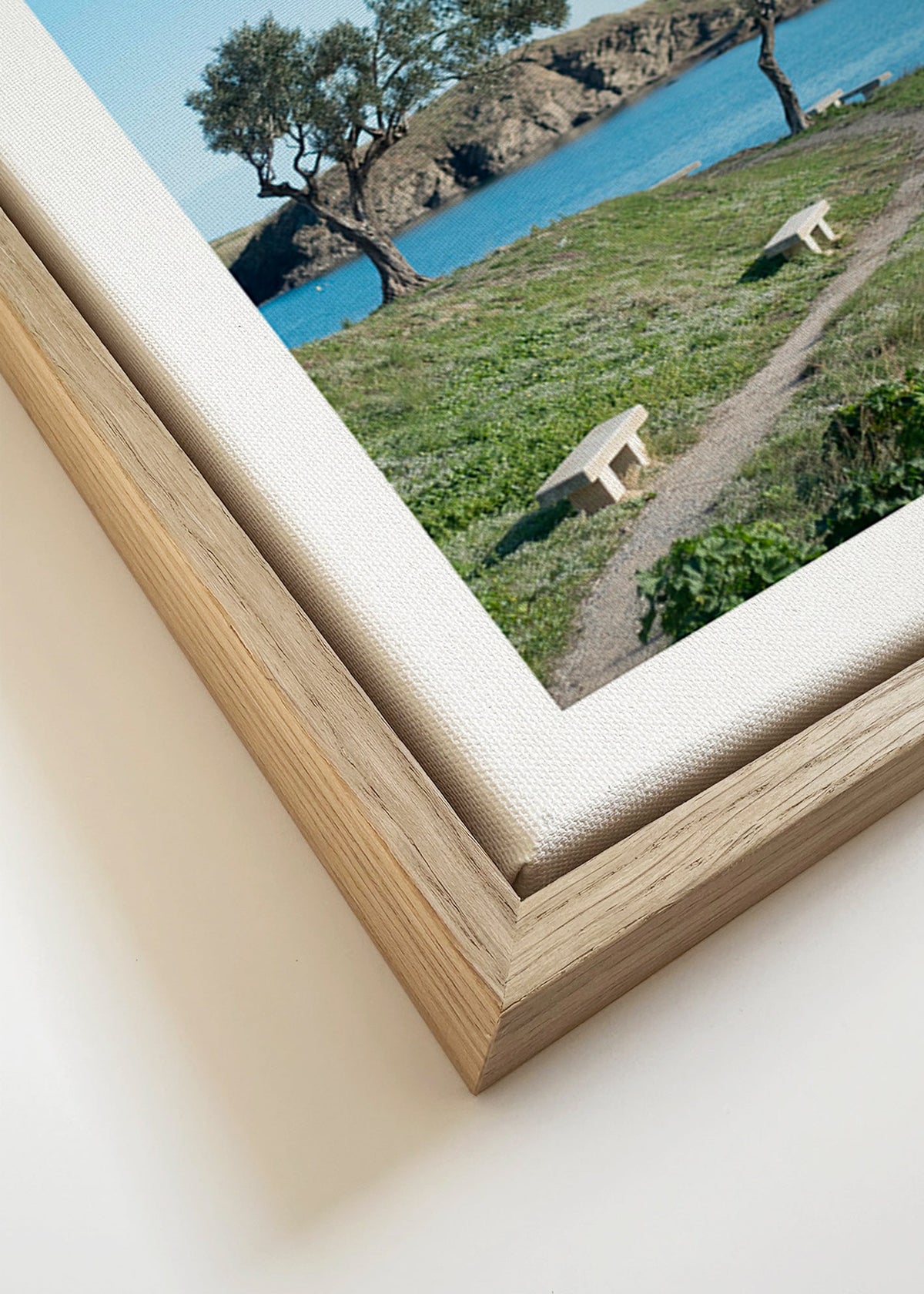 Landscape art coastal path serenity