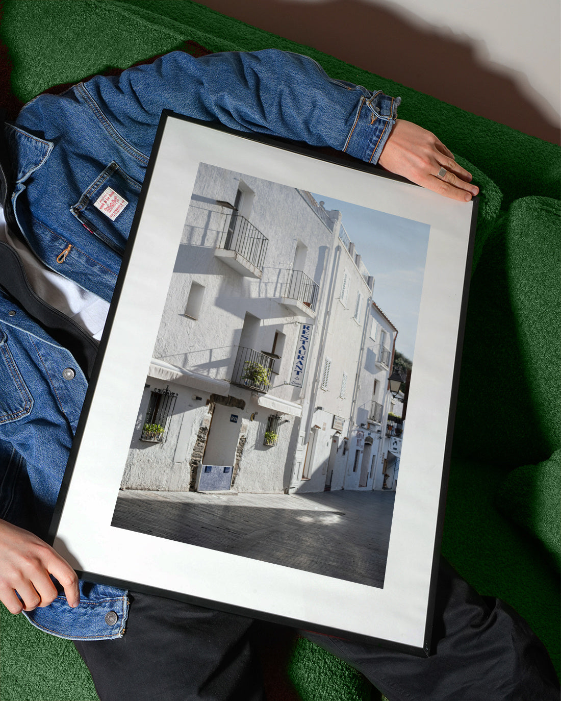 White Village - Framed poster detail