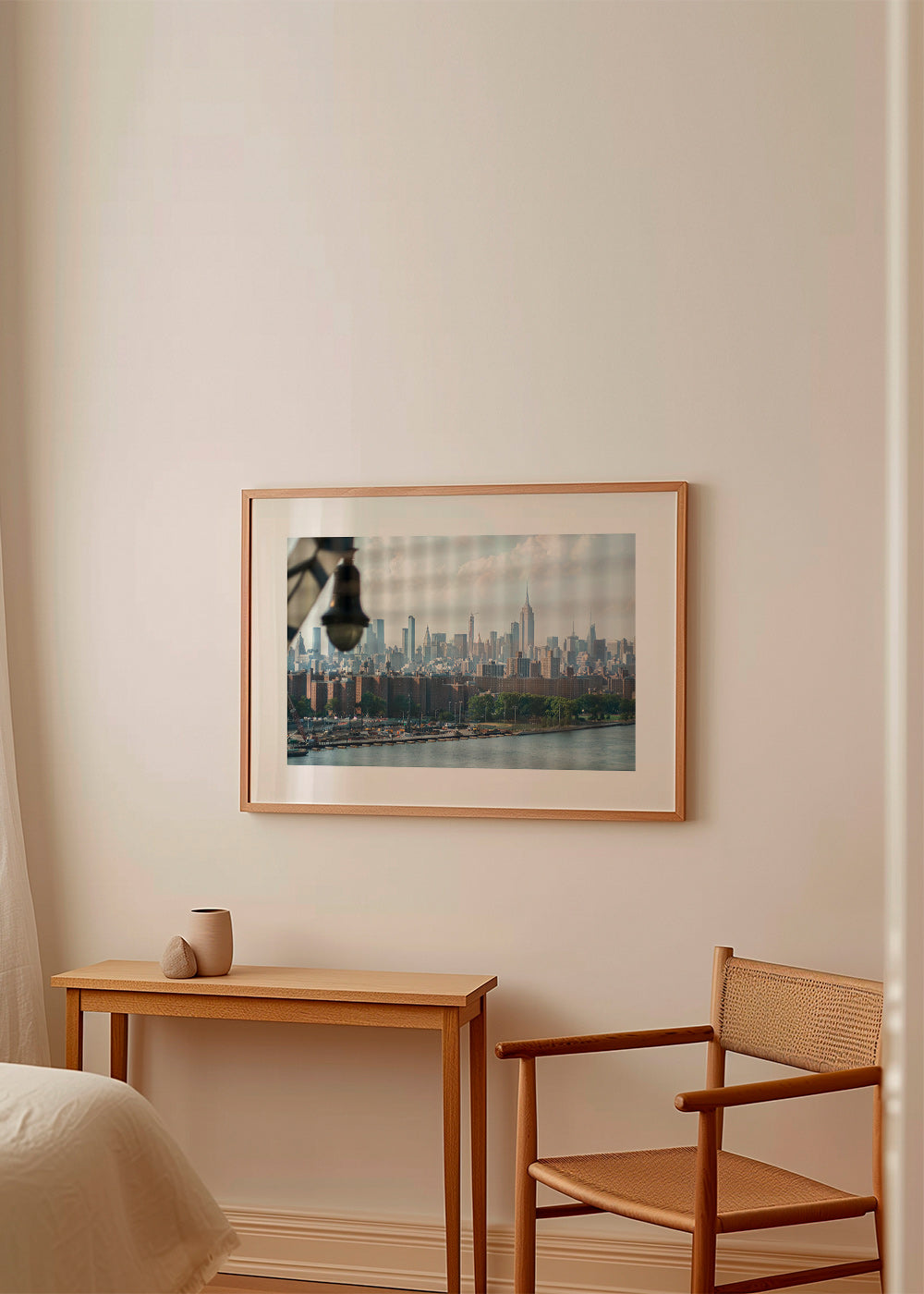 City art Manhattan window skyline