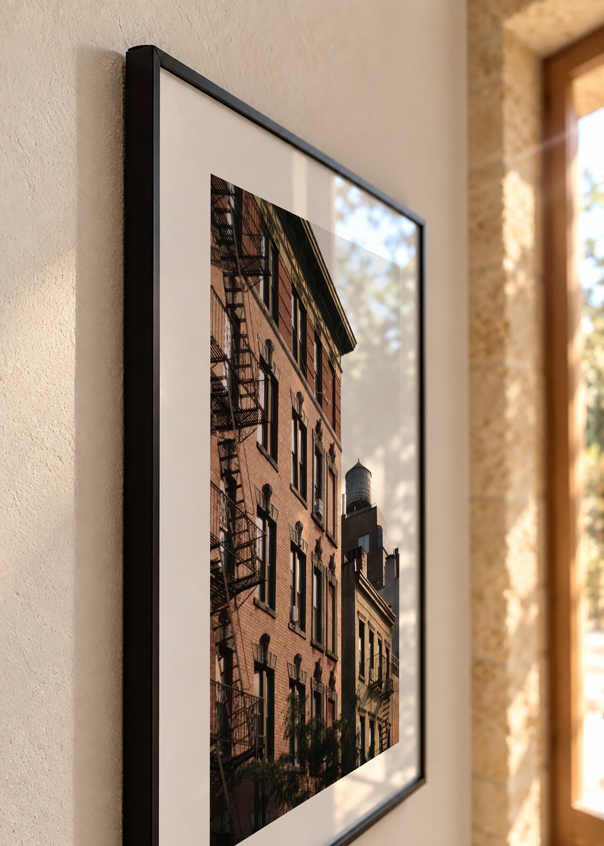 Fire Escape Light - Framed poster detail