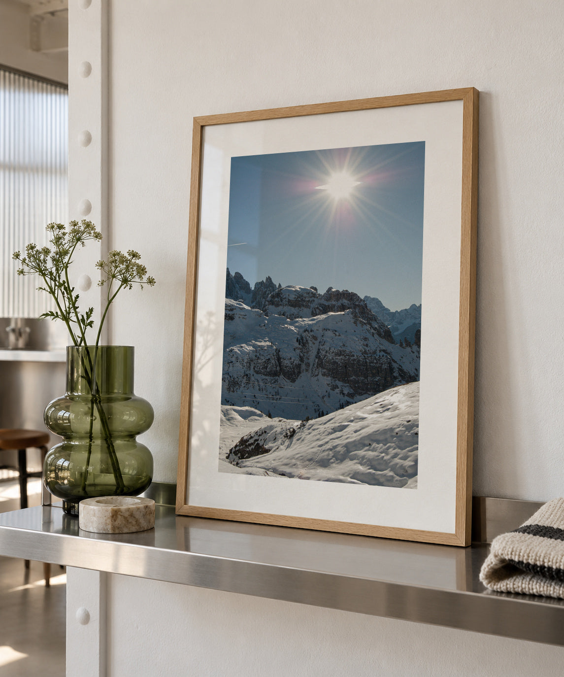 Winter Light - Framed poster in an interior