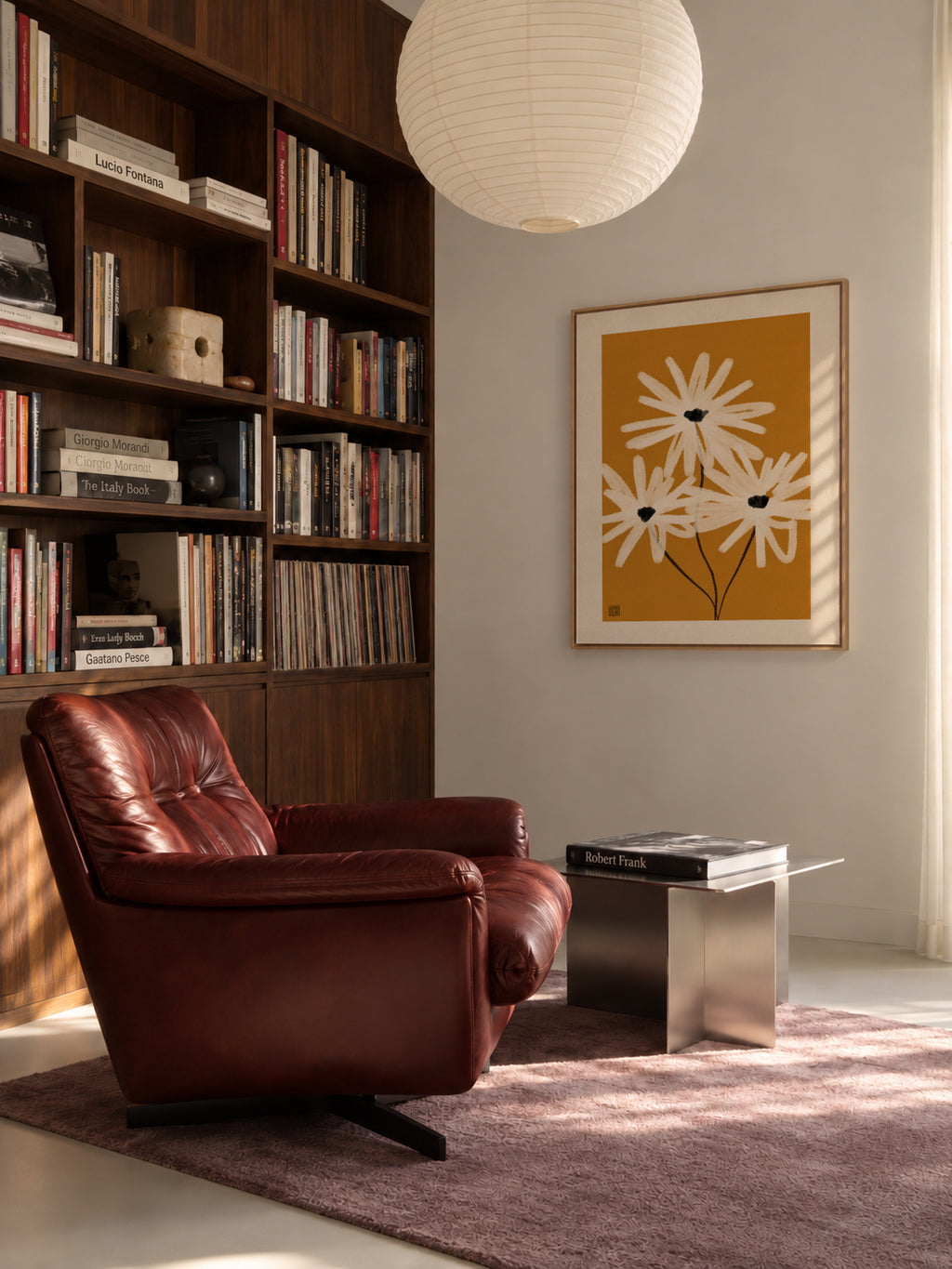 Wild Meadow Song III - Framed canvas in an interior