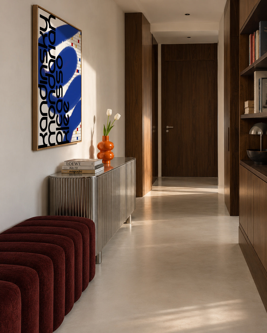 Famous Abstract Artist - Framed canvas in an interior