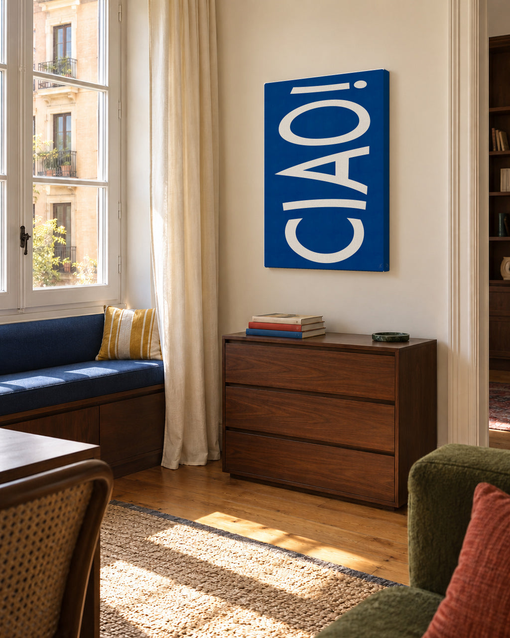 CIAO - Unframed canvas in an interior