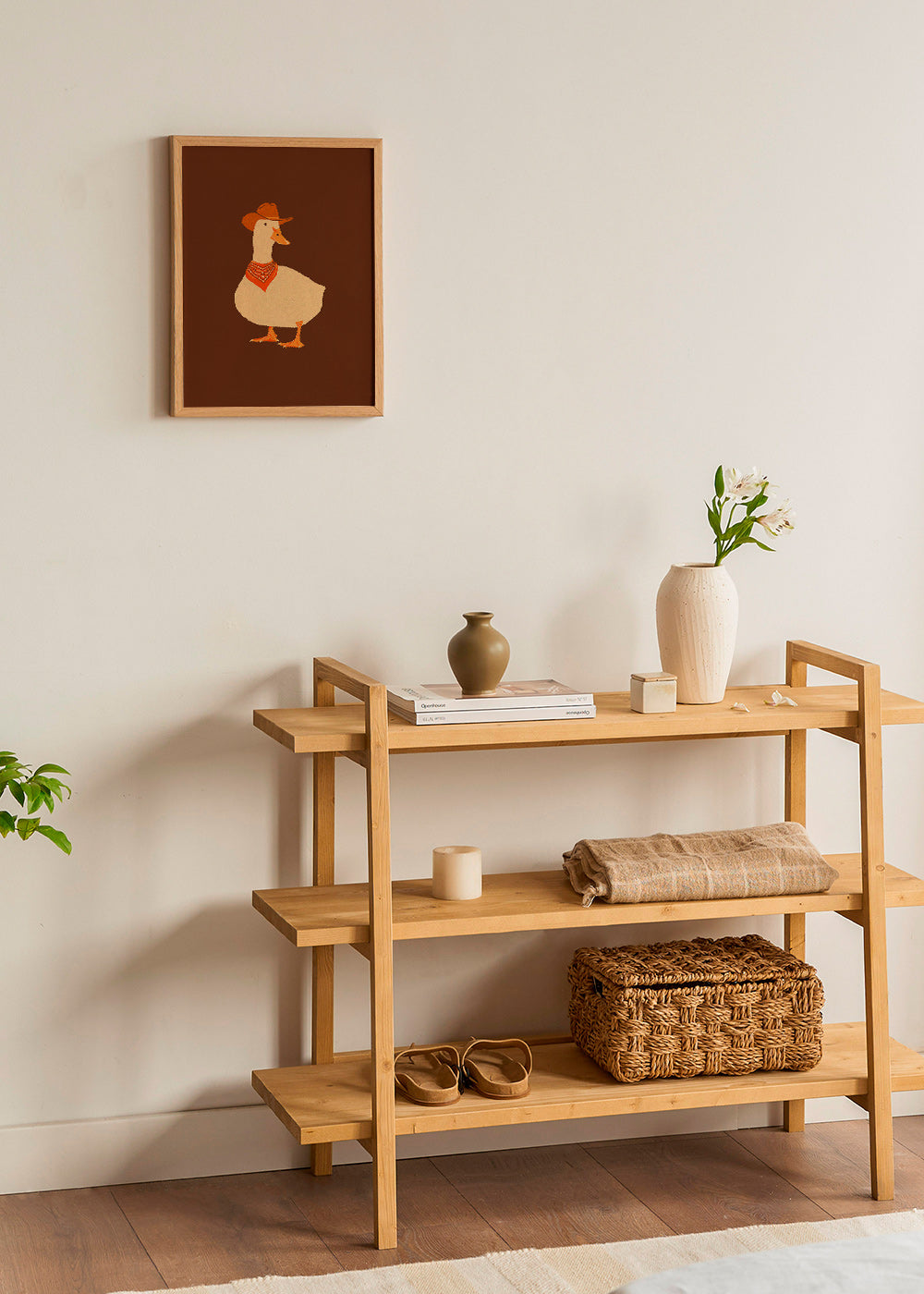 Cuadro pato vaquero ilustrado – Product1