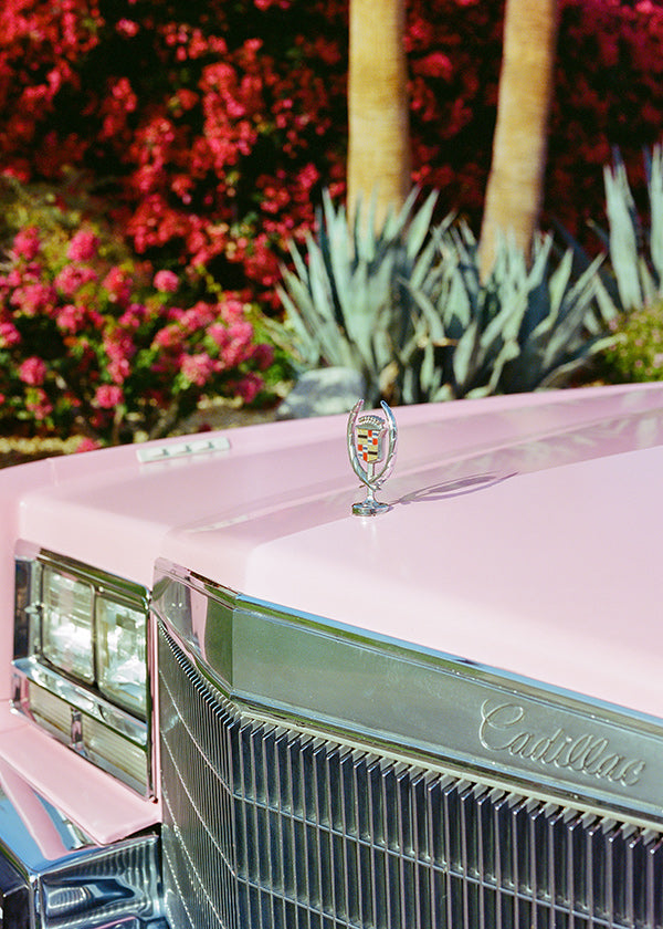 Cuadro vintage Cadillac rosa