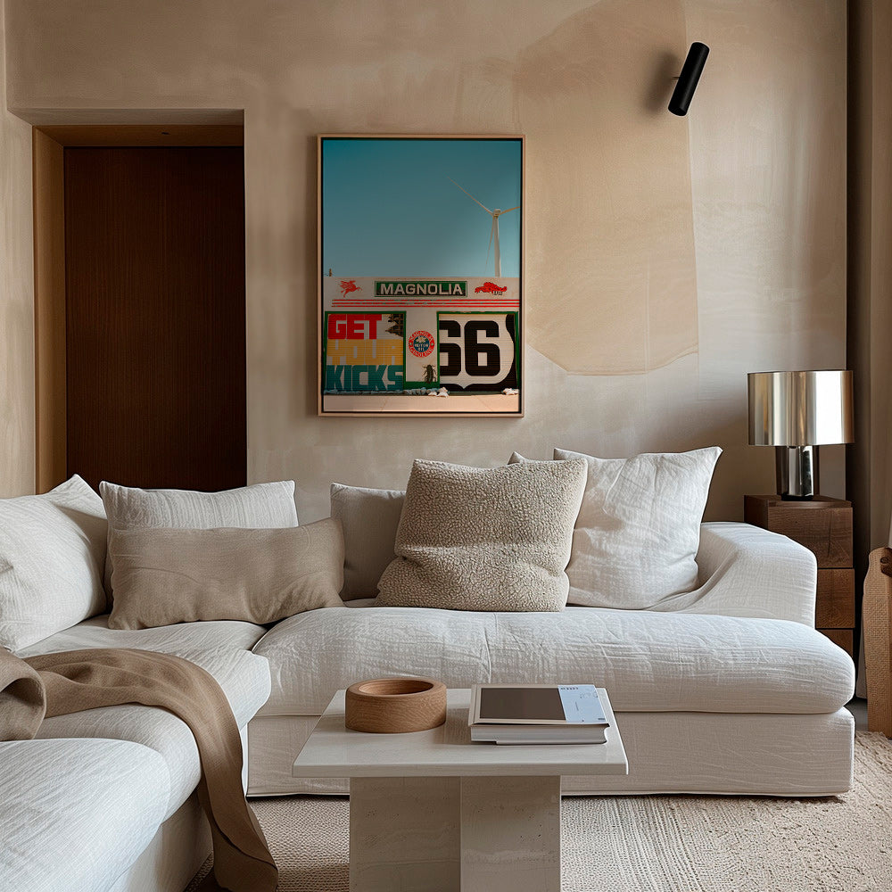 Cuadro de ciudades Route 66, mural fotográfico – Canvas1