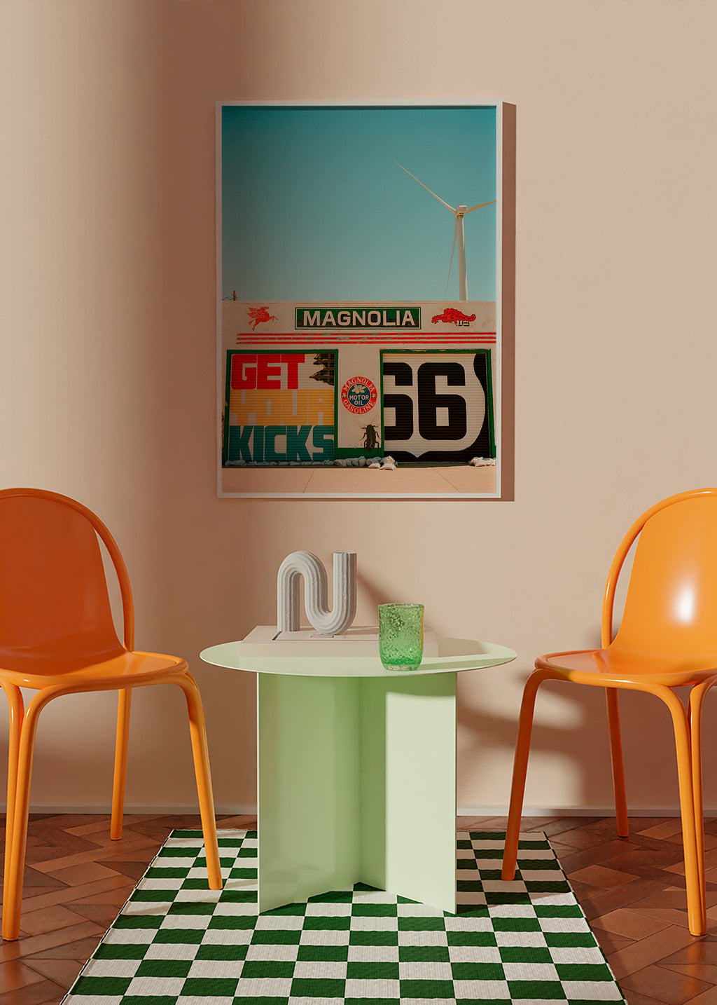 Cuadro de ciudades Route 66, mural fotográfico – Product2