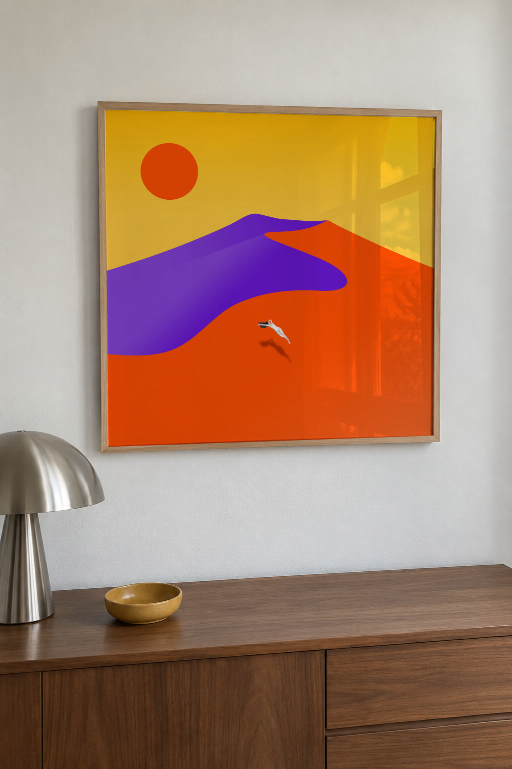 Floating - Framed poster in an interior