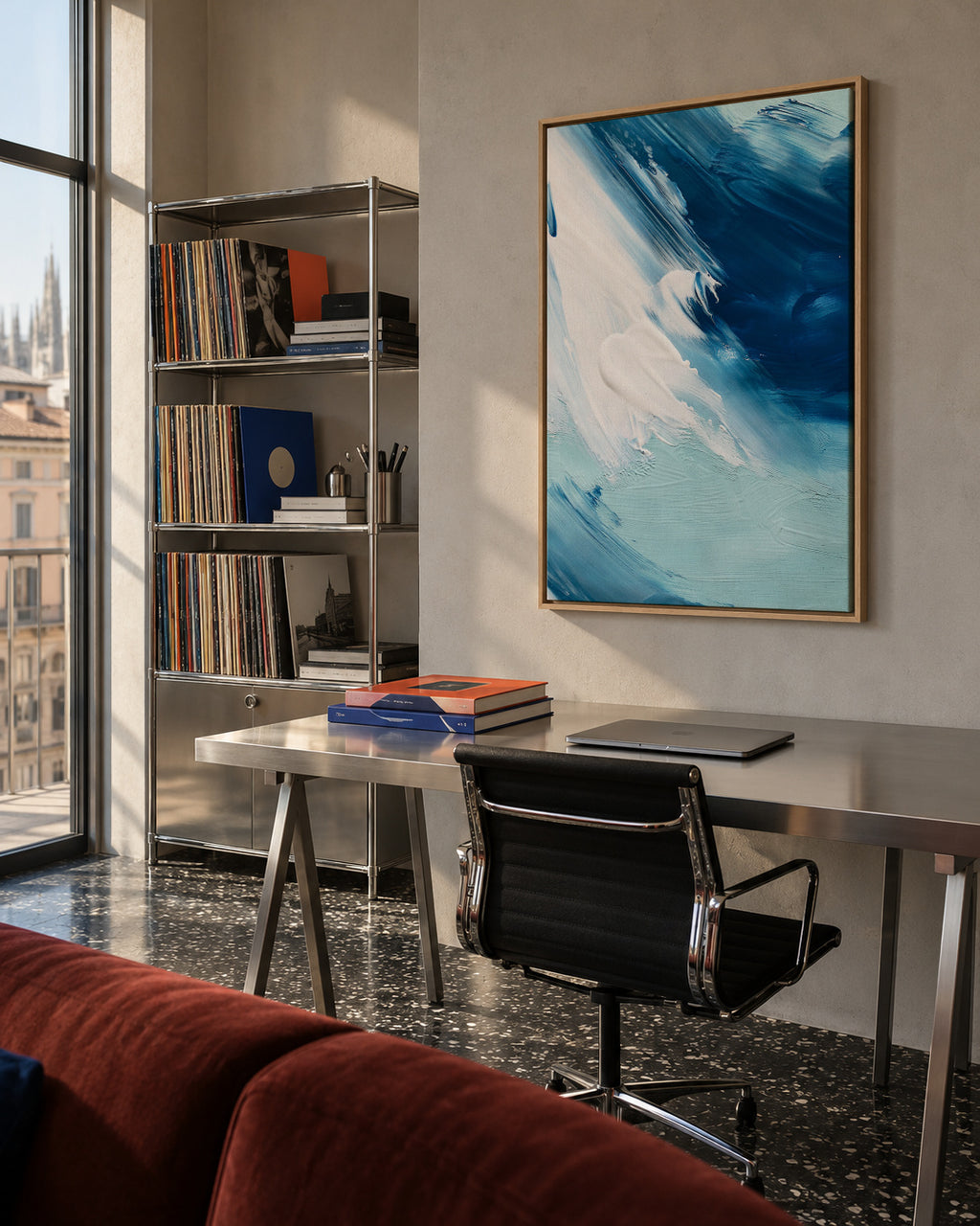 Abstract 47 - Framed canvas in an interior