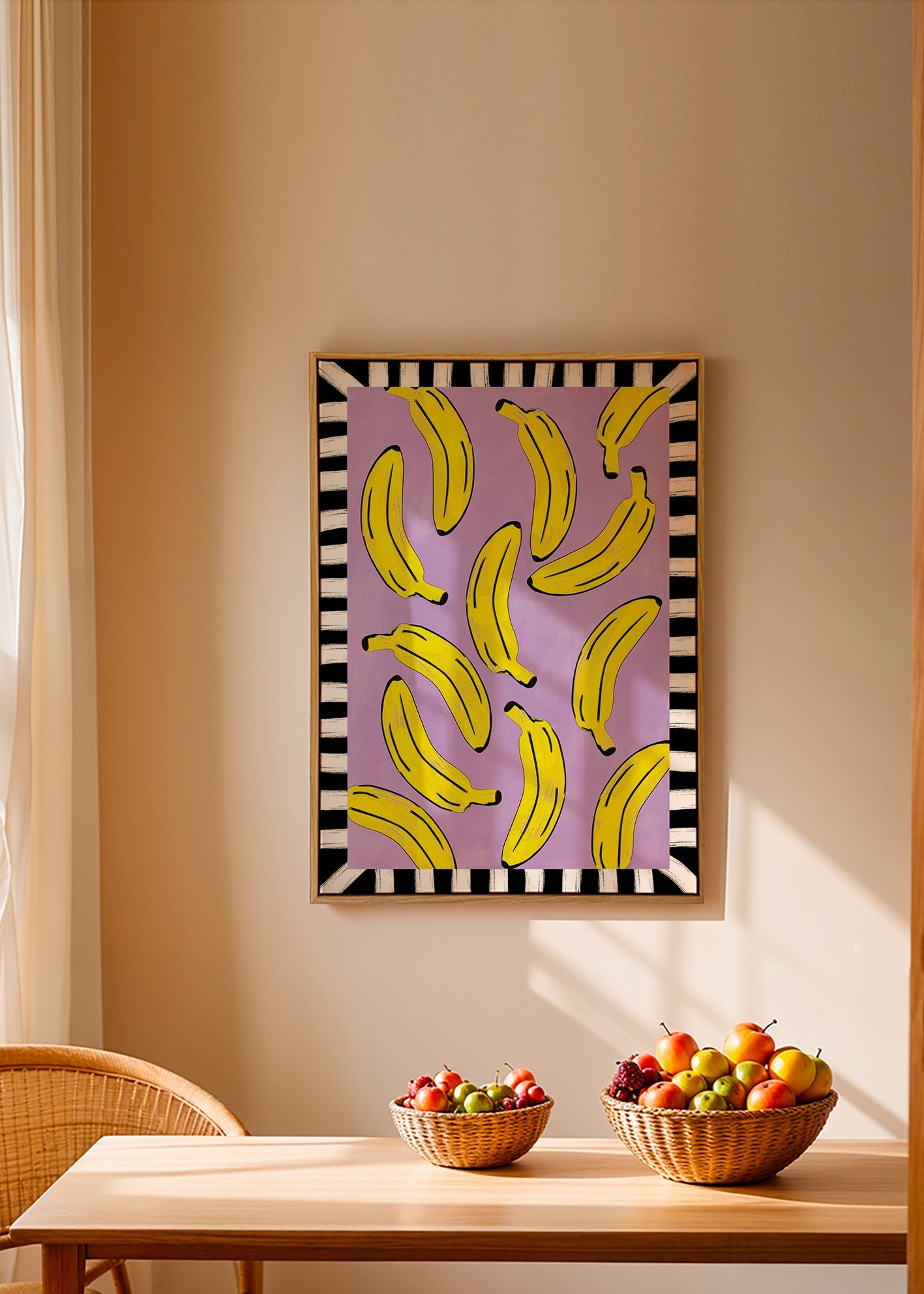 Cuadro de cocina con plátanos amarillos – Canvas2