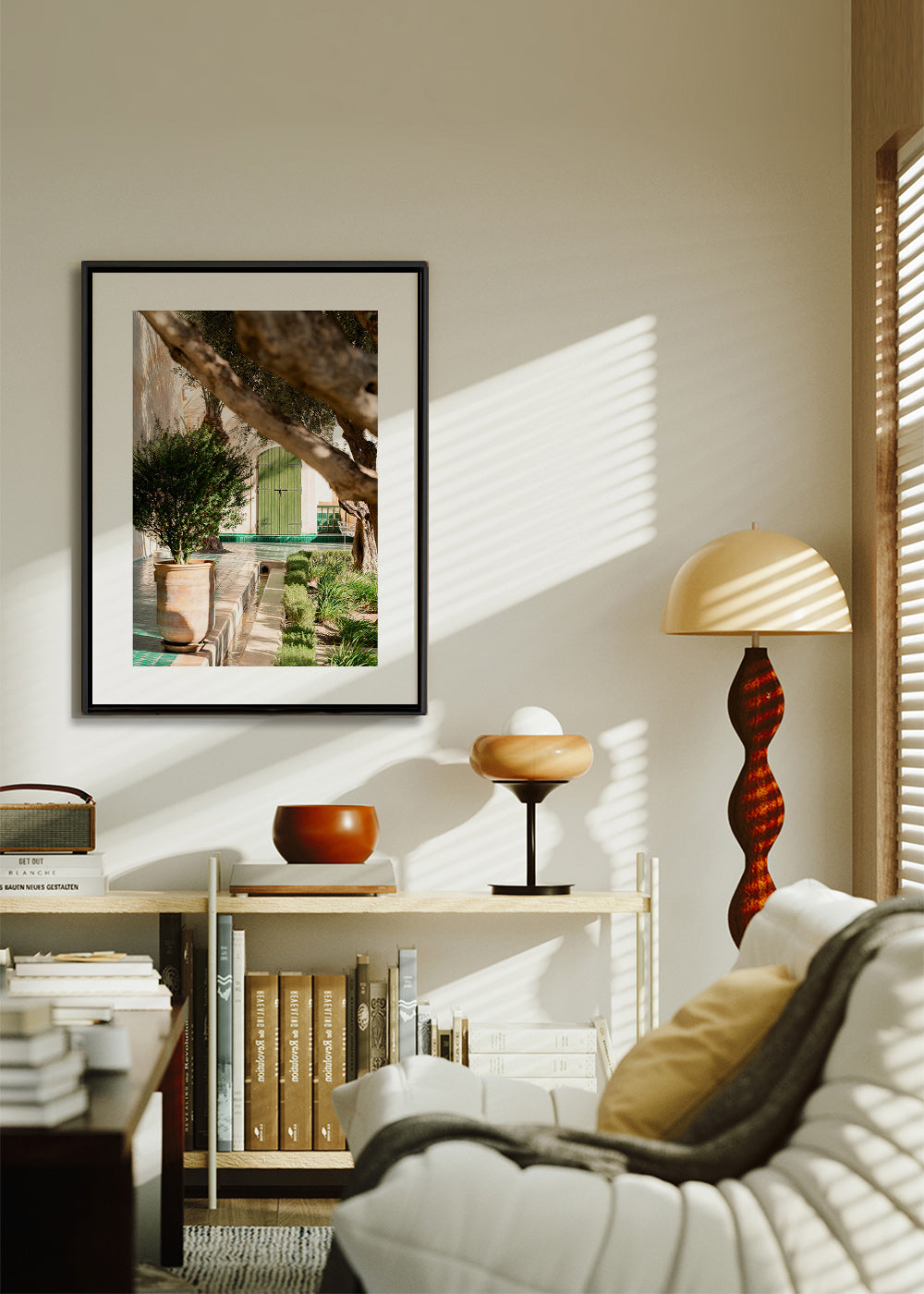 Lámina botánica de patio mediterráneo – Canvas1