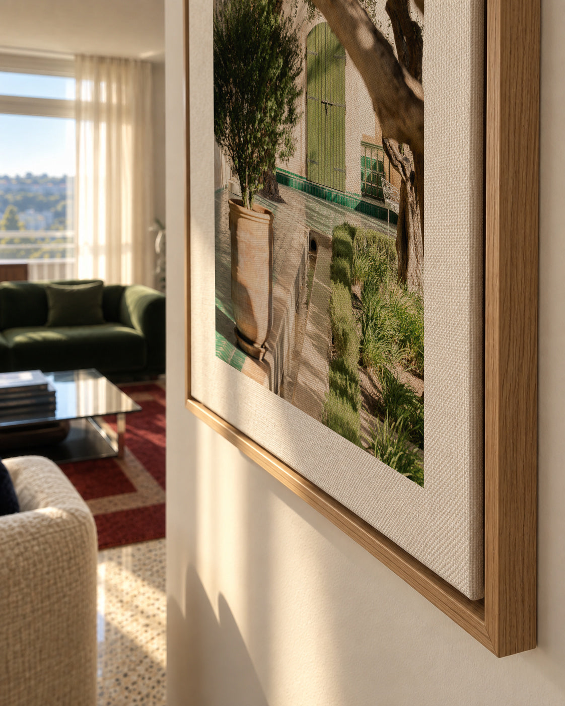 Le Jardin Secret - Framed canvas detail