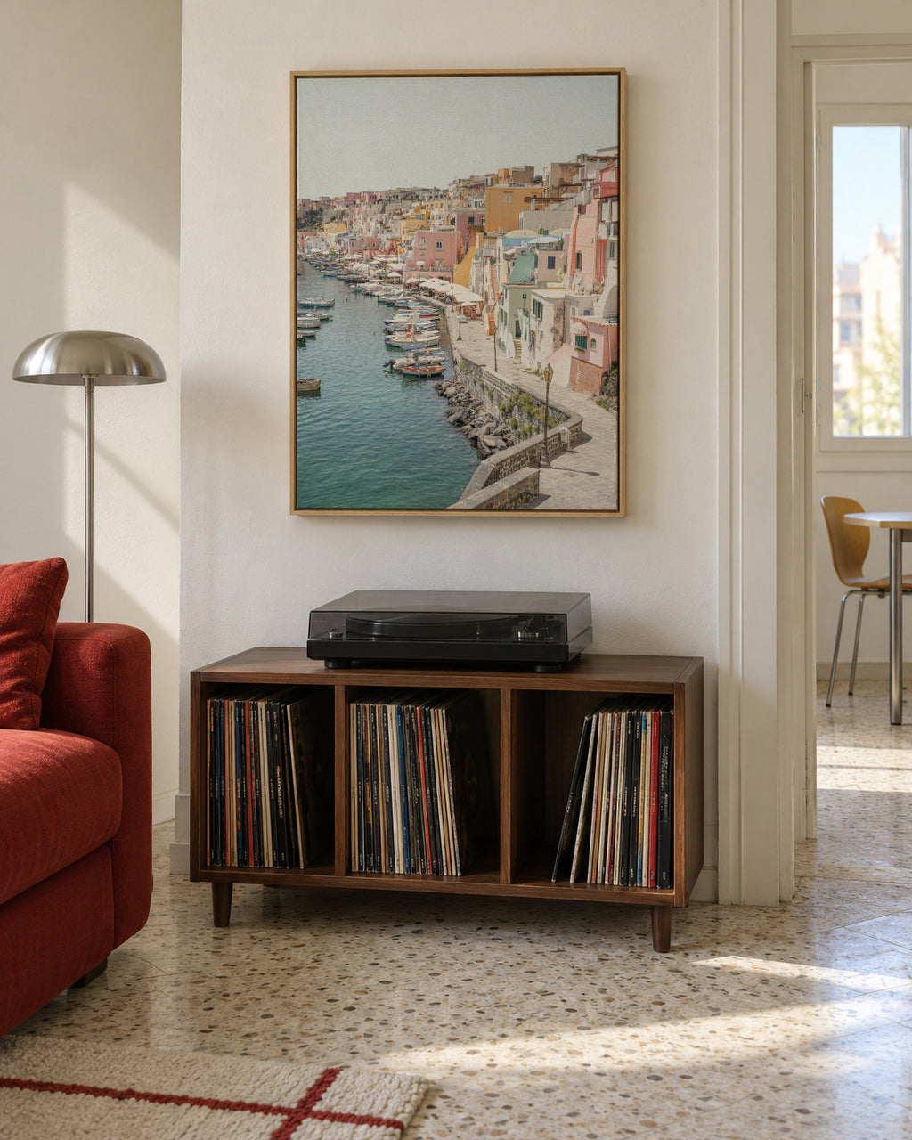 Procida Island - Framed canvas in an interior