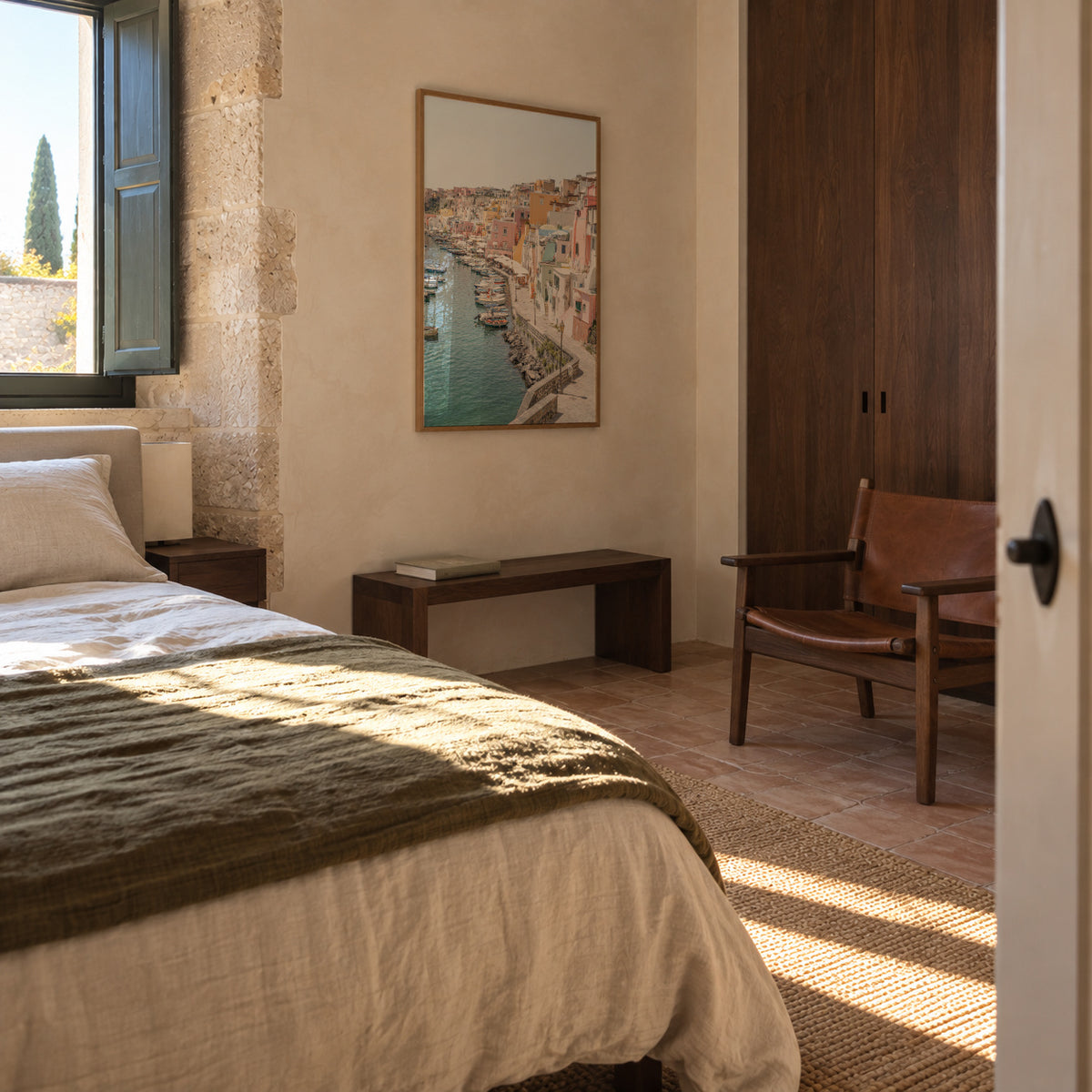 Procida Island - Framed poster in an interior
