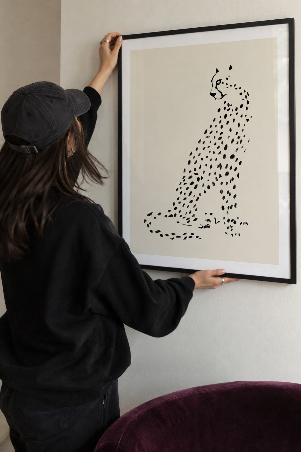 Pandc Leopard - Framed poster detail