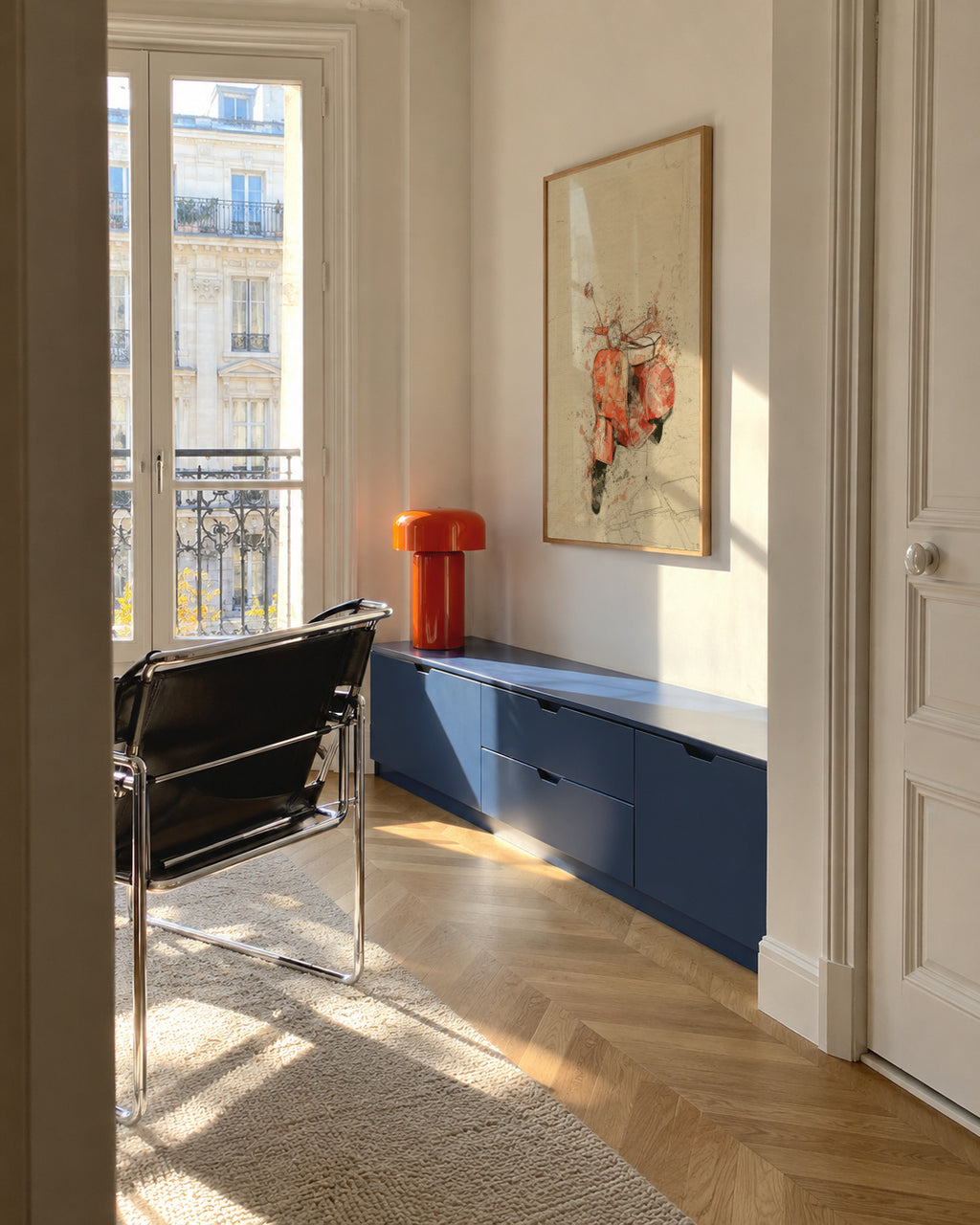 vespa - Framed poster in an interior