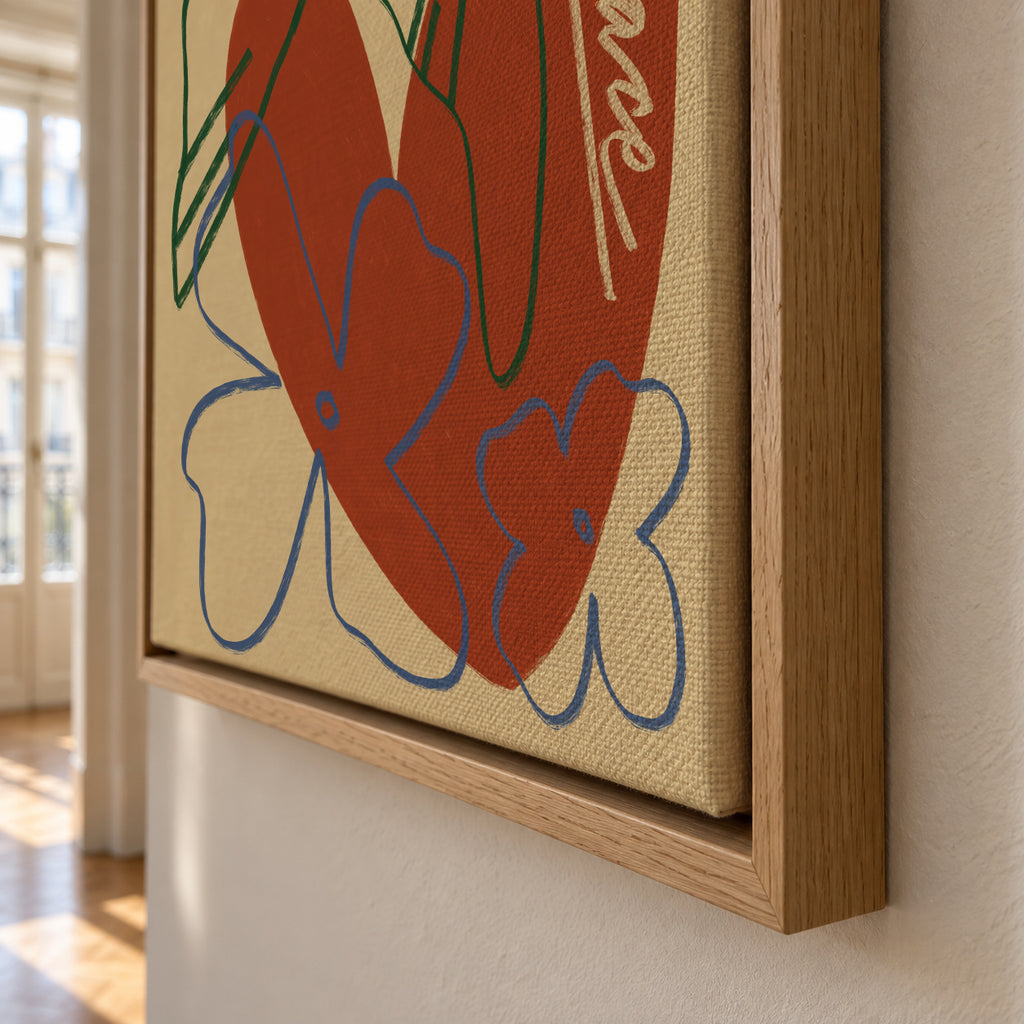 Art Is Peace - Framed canvas detail