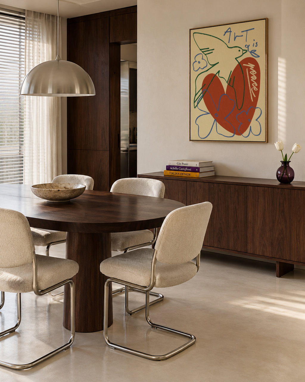 Art Is Peace - Framed canvas in an interior