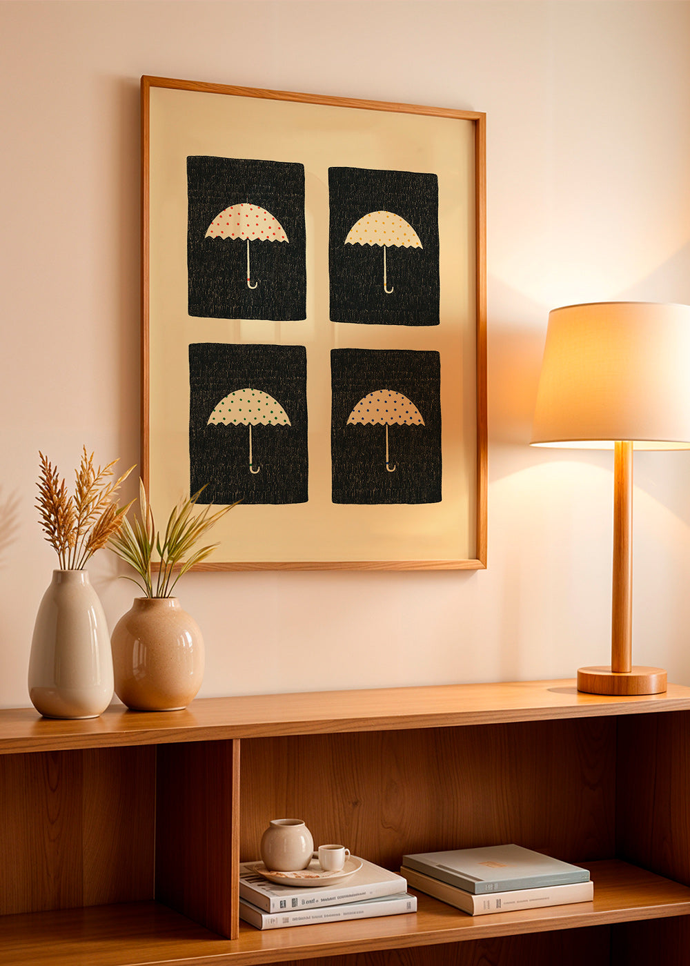 Ilustración de paraguas repetidos – Product1