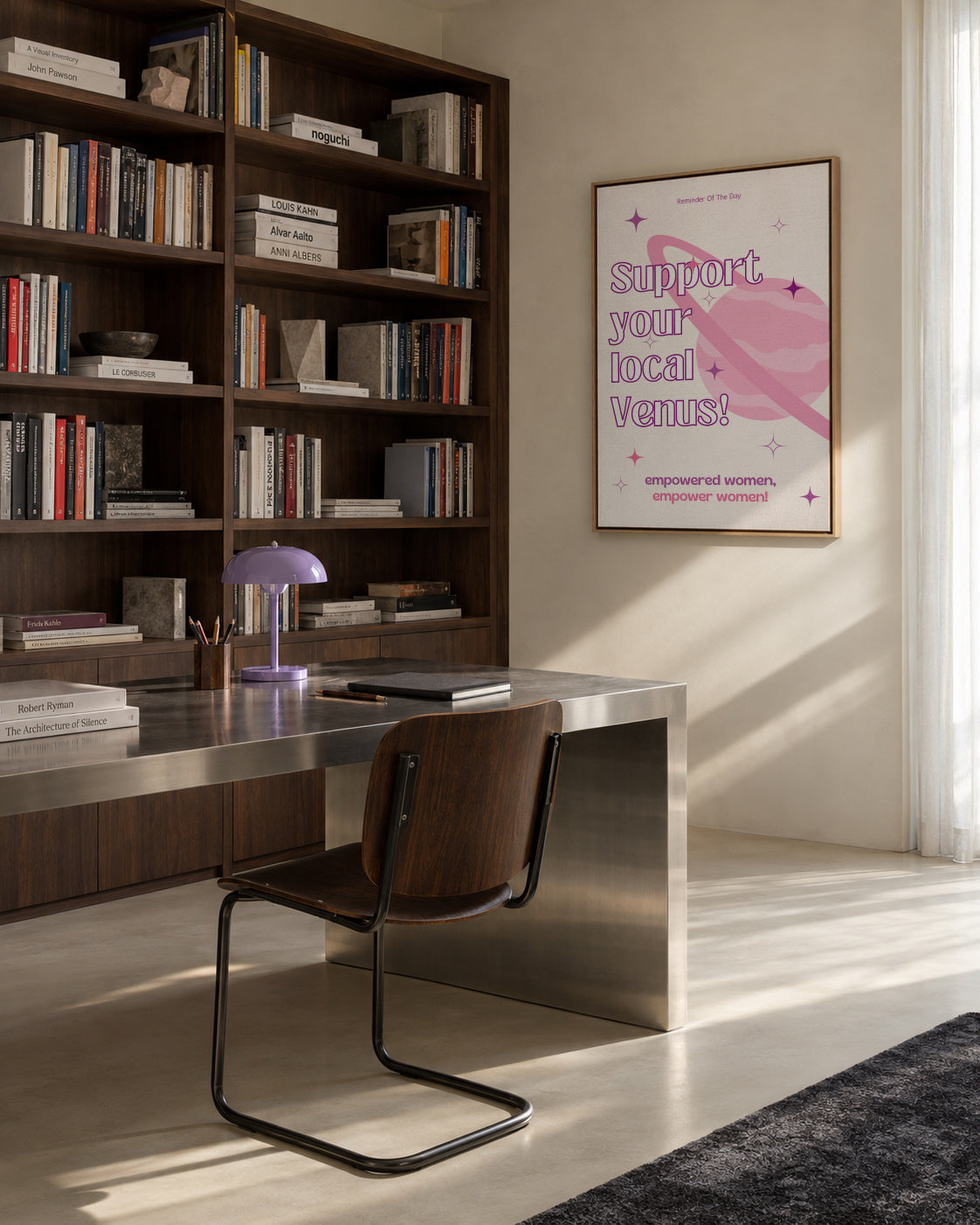 Promoting Female Empowerment - Framed canvas in an interior