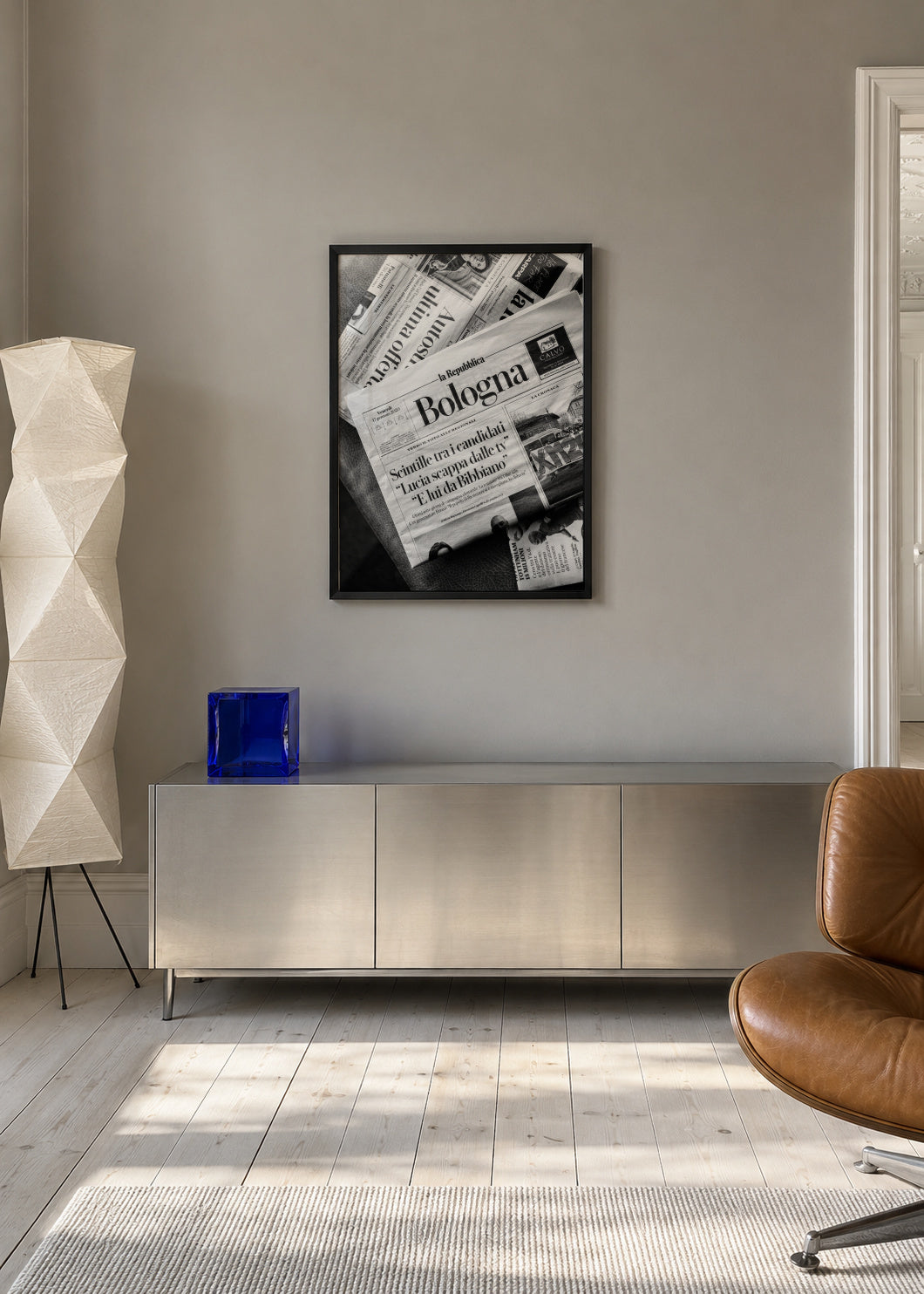 The Bologna Papers | Italy travel - Framed poster in an interior