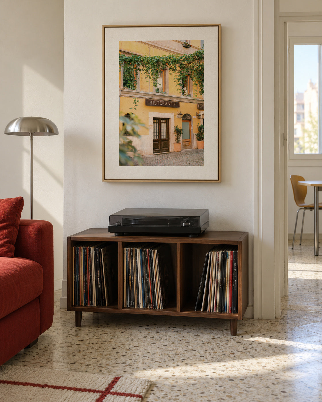Ristorante Trastevere Rome - Framed canvas in an interior