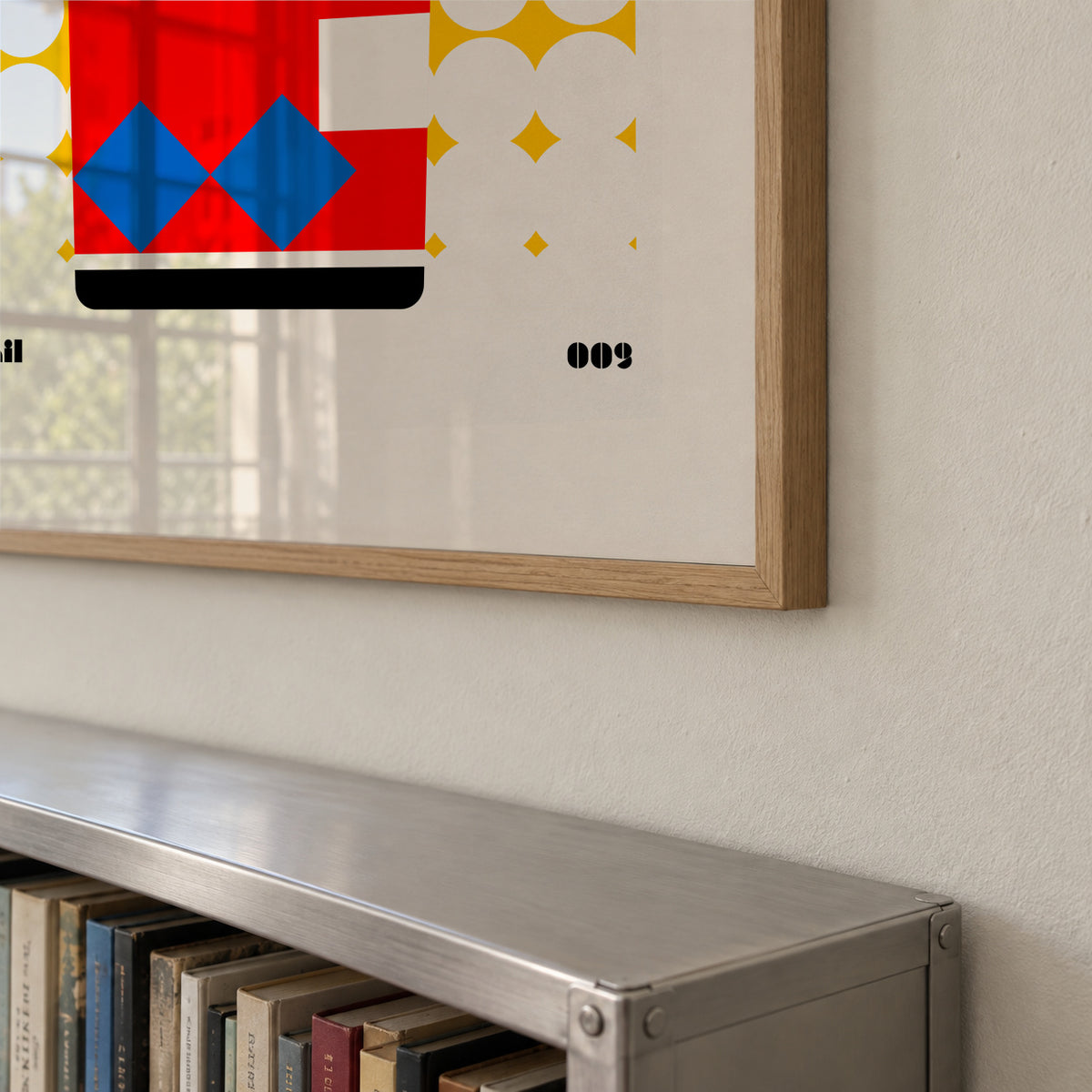 Old Fashioned Bauhaus Cocktail - Framed poster detail