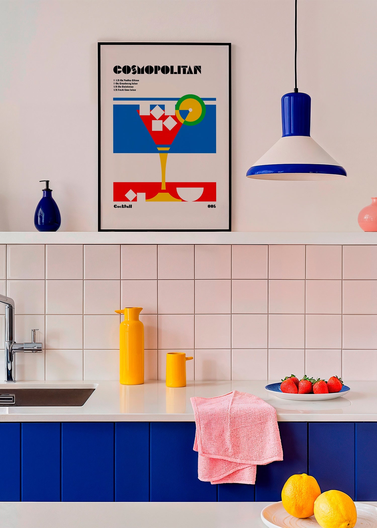 Cuadro de cocina Cosmopolitan geométrico – Product1