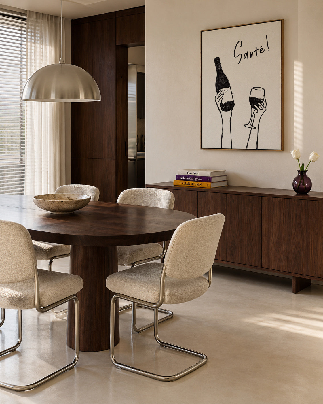 Cheers! - Framed canvas in an interior