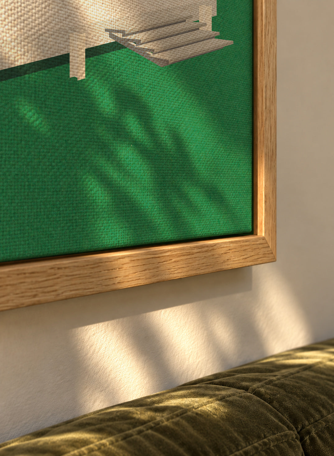 Ludwig Mies Van Der Rohe Farnsworth House - Framed canvas detail