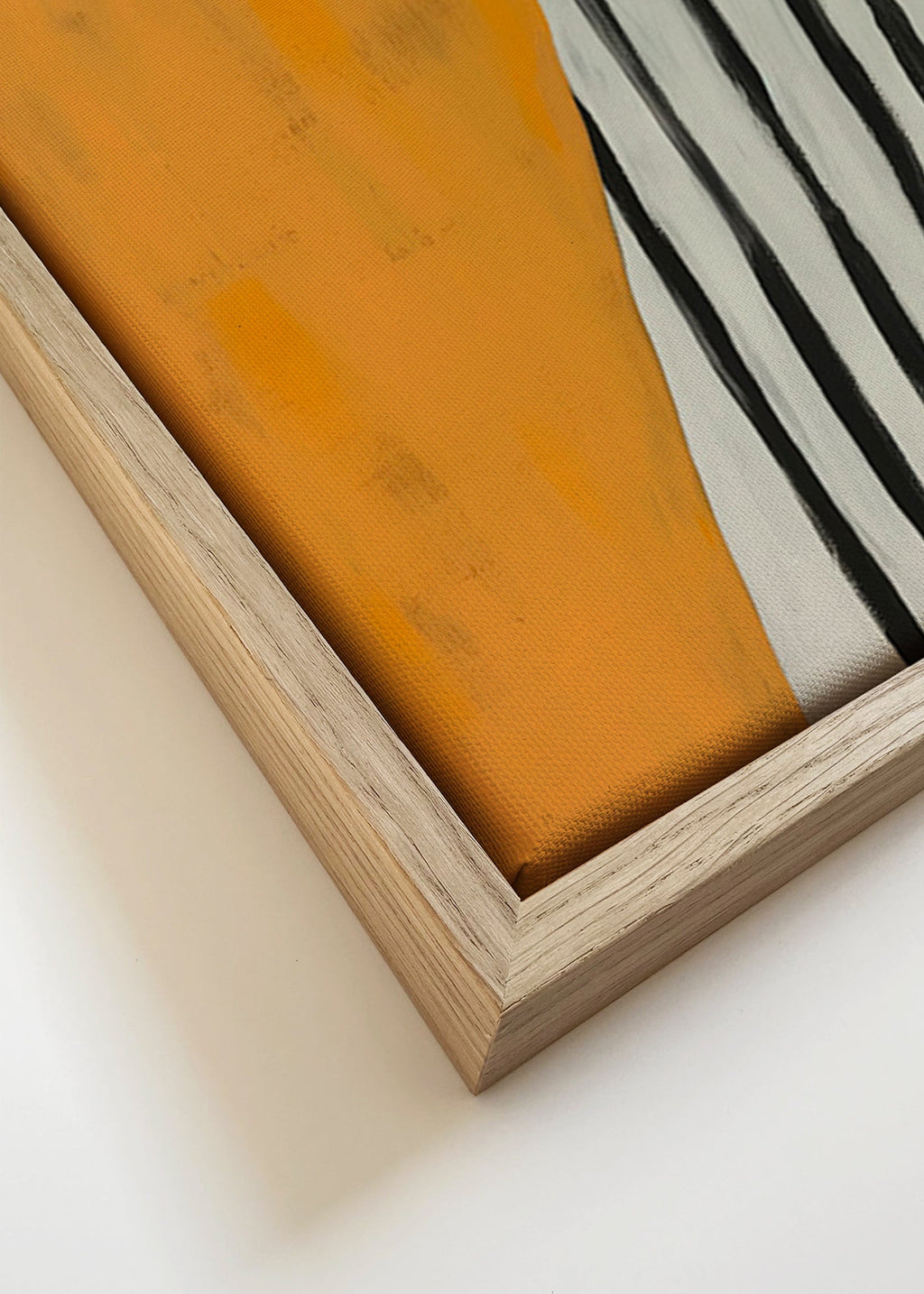 Cuadro abstracto de figura en perfil – Canvas detail