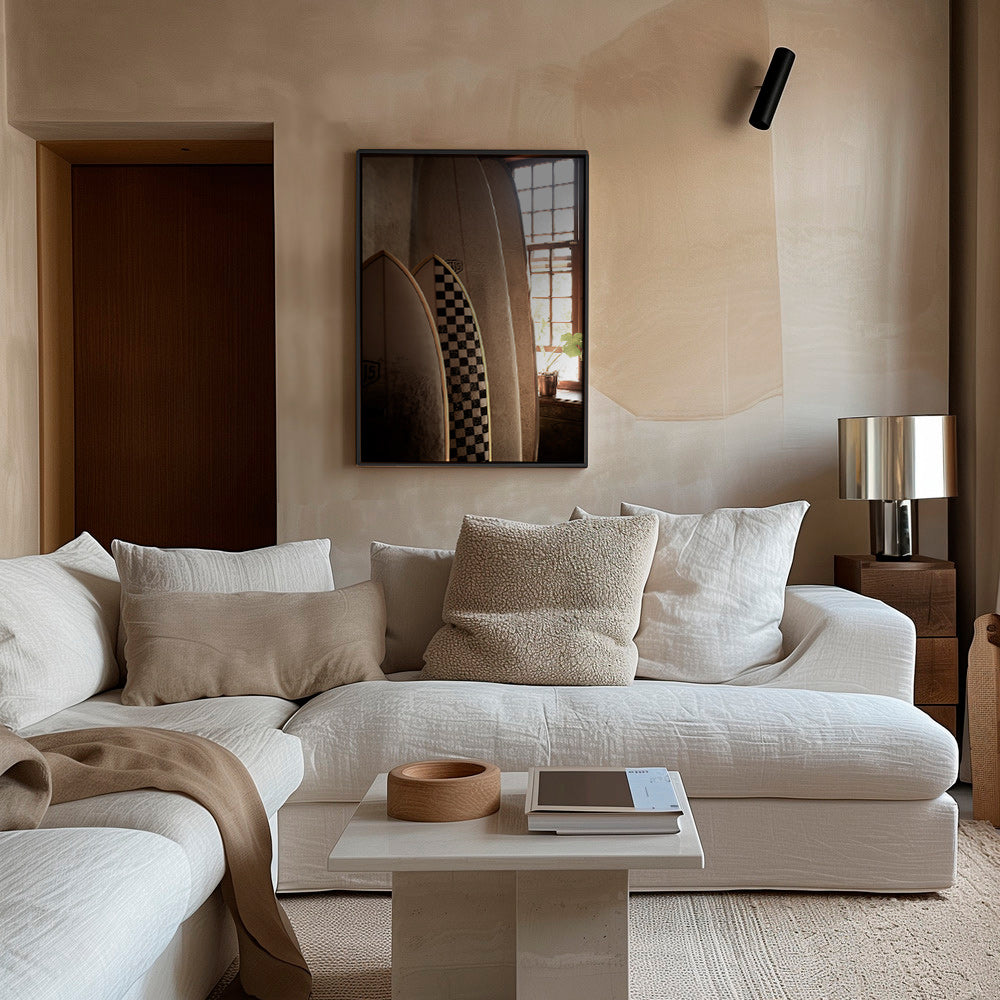 Cuadro deportivo con tablas de surf vintage – Canvas2