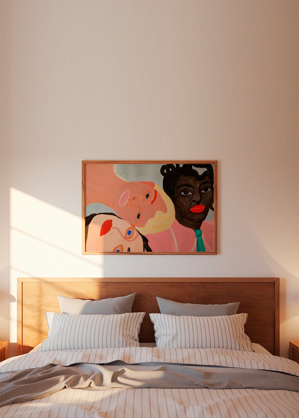 Ilustración de tres rostros coloristas – Product2