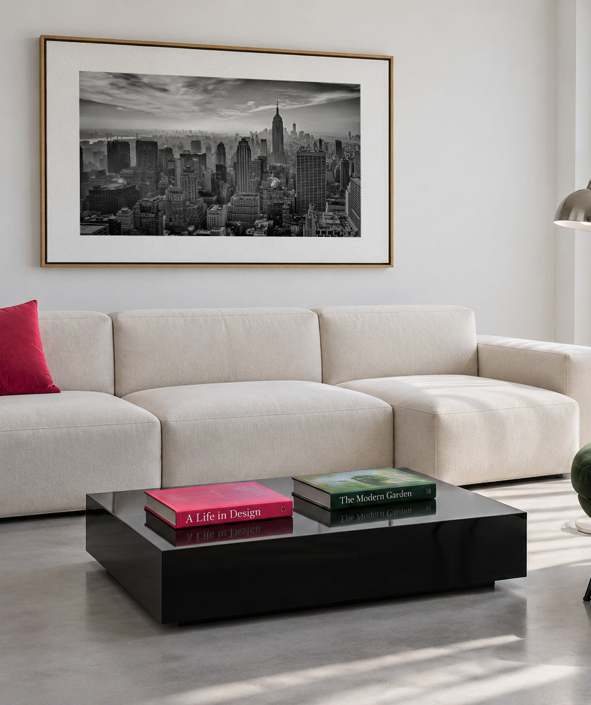 Hazy Gotham - Framed canvas in an interior