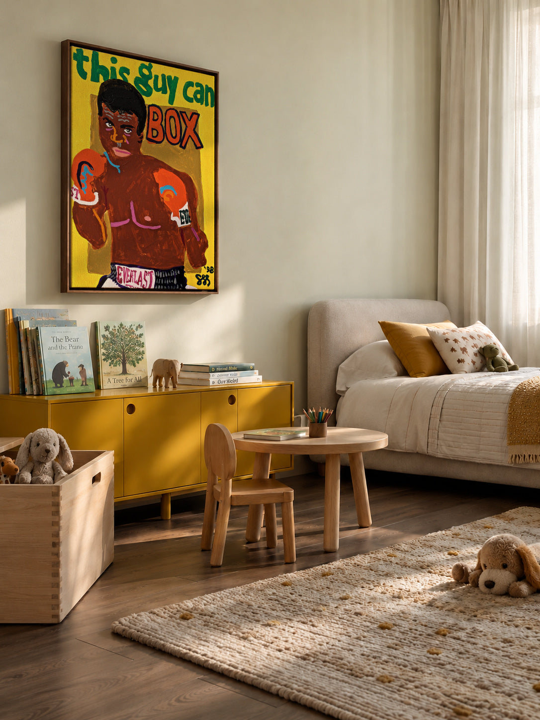 Ali - Framed canvas in an interior