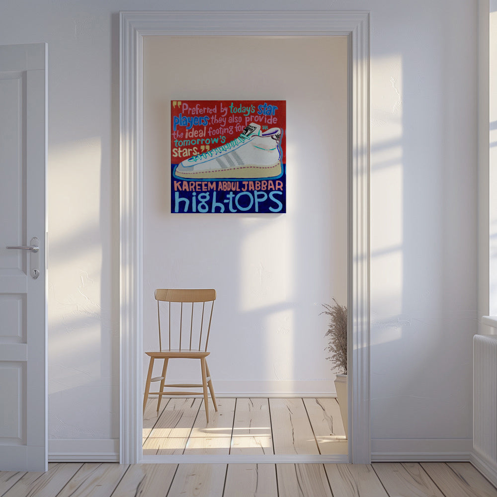 High Tops - Unframed canvas in an interior