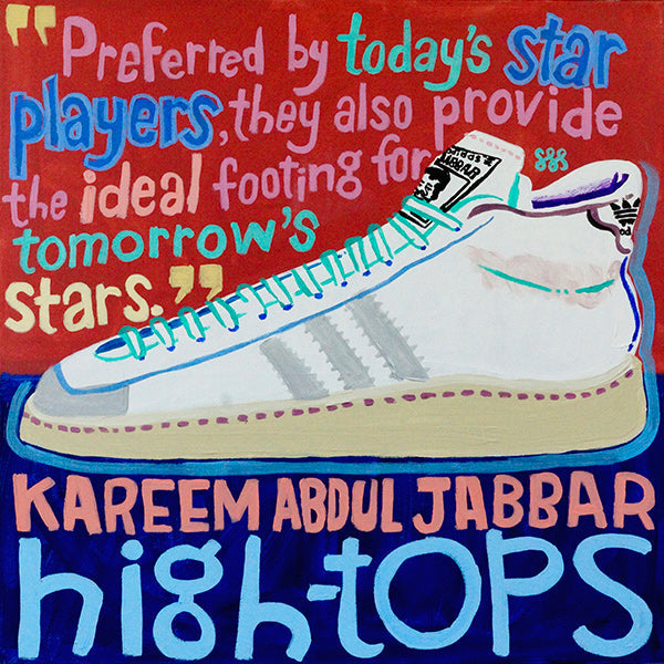 Cuadro deportivo High Tops con tipografía vintage