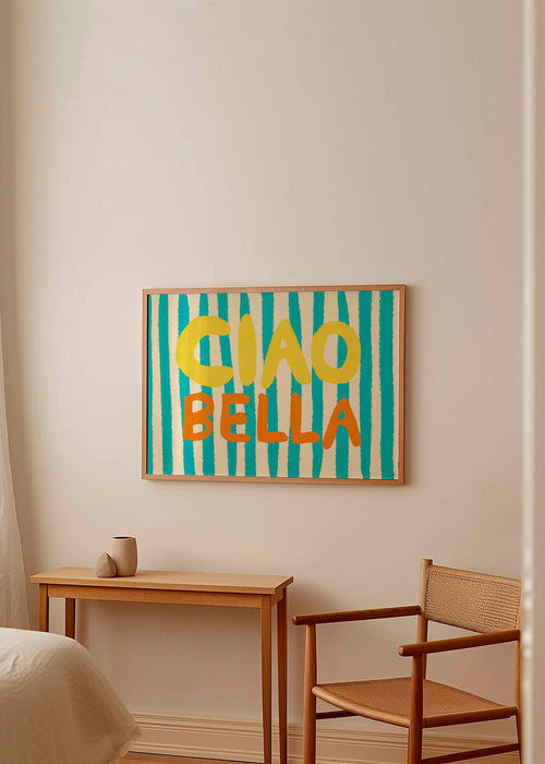 Ilustración 'Ciao Bella' tipográfica – Product1