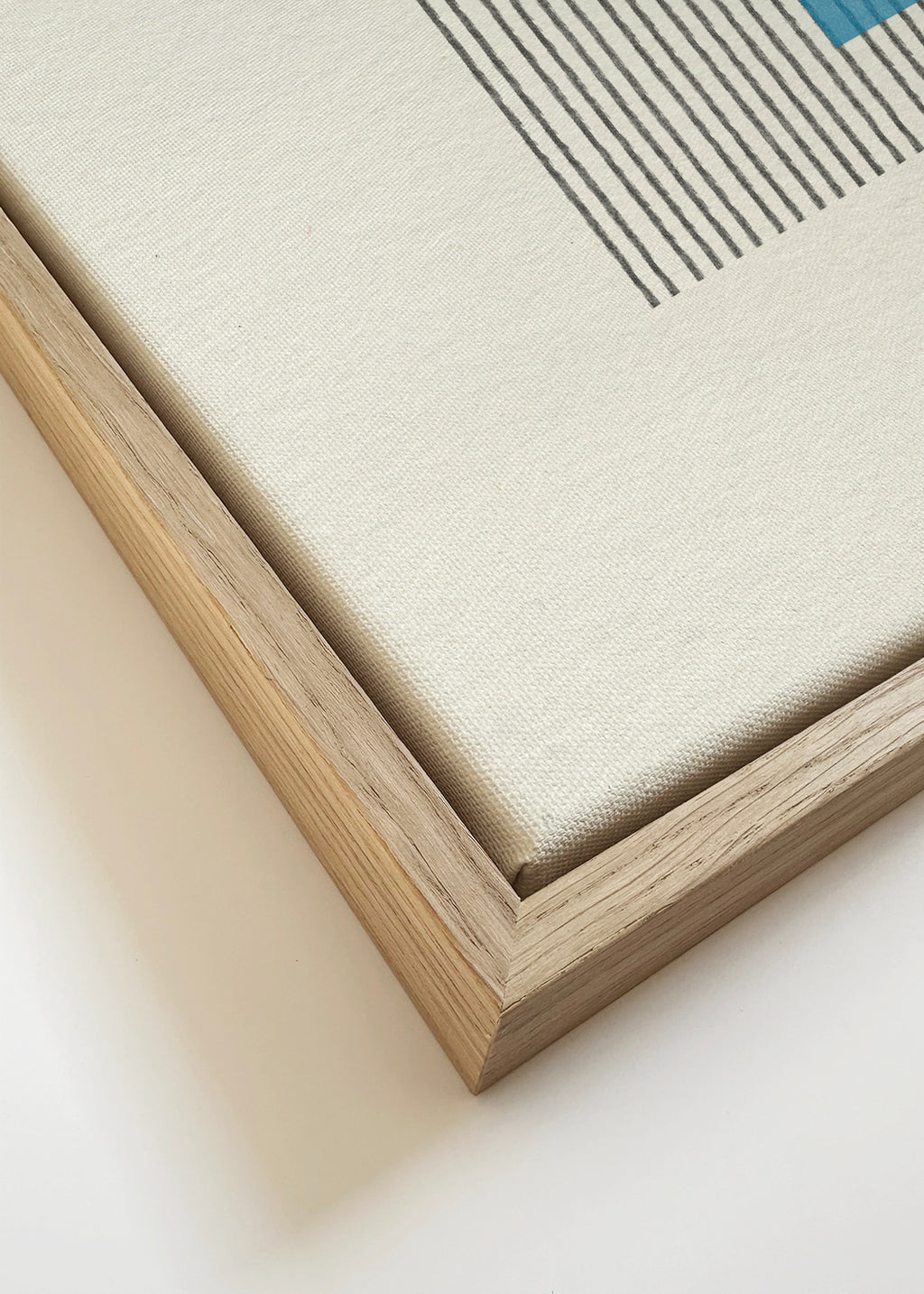 Geometric Harmony - Framed canvas detail